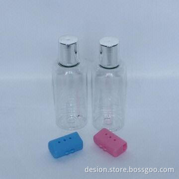 Travel Bottles with Tooth Brush Cover, Metallic Cover, OEM and ODM Orders Welcomed, Food Safe Grade